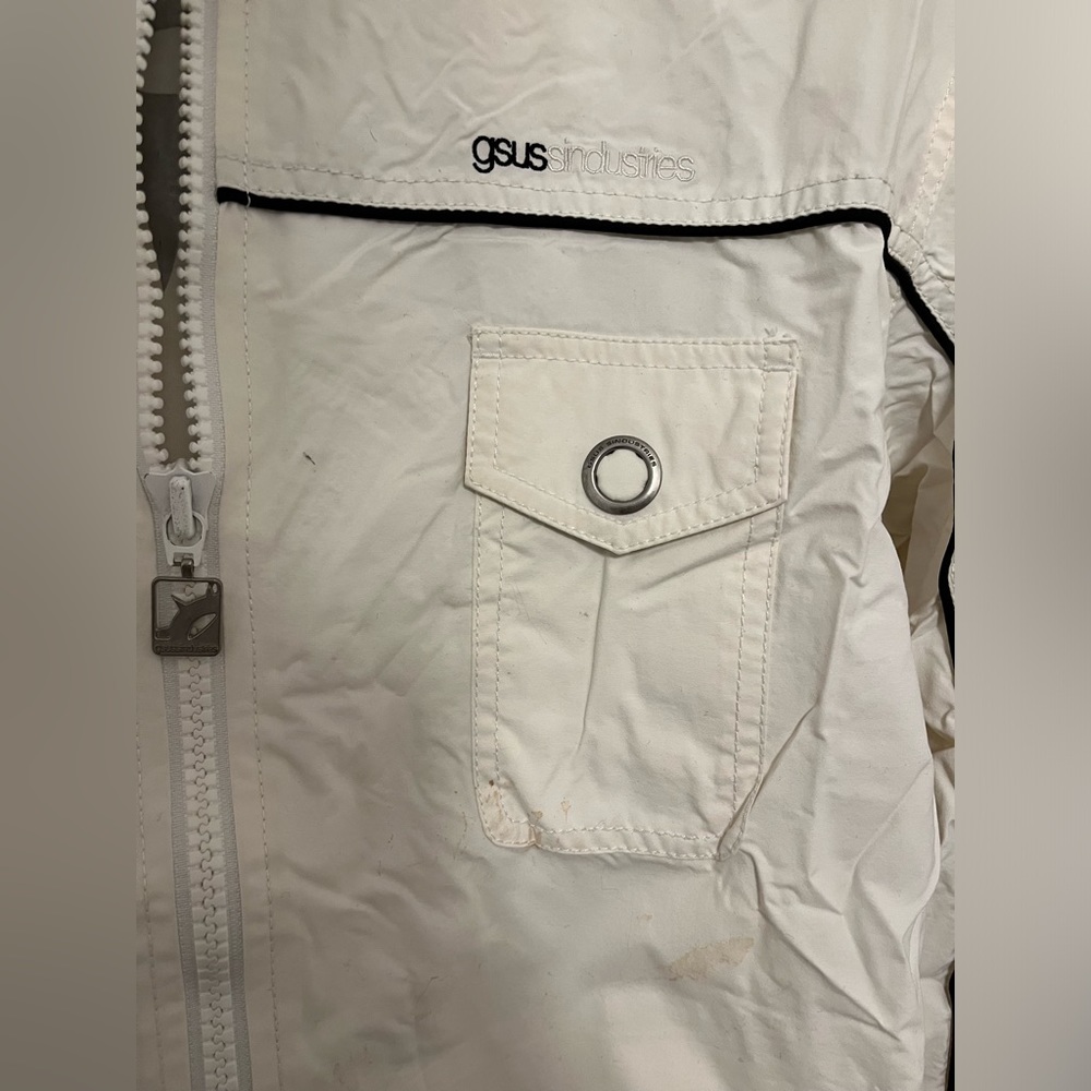 Gsus Sindustries white jacket men large lined - Picture 2 of 5